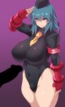 1boy 1girl alternate_costume alternate_version_available armband ass_visible_through_thighs back backless_outfit bare_back bare_legs bare_thighs big_breasts big_penis black_leotard brainwashed breasts byleth_(fire_emblem) byleth_(fire_emblem)_(female) cameltoe cammy_white_(cosplay) capcom cosplay crotch_focus empty_eyes female_only femsub fire_emblem fire_emblem:_three_houses from_below gauntlets glowing_eyes hat highleg_leotard hips huge_breasts hypnosis konno_tohiro leotard long_hair male male/female mature mature_female mind_control neck_tie nintendo penis puffy_pussy purple_eyes salute simple_background slim_waist solo_female standing_at_attention street_fighter teal_hair thick_thighs thighs video_game_character video_game_franchise wide_hips