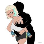 1boy 1boy1girl 1girl assertive athletic_female bare_shoulders beverage black_bottomwear black_clothes black_clothing black_shorts blonde blonde_hair blue_gloves blue_handwear blush bottomwear breast_grab breasts clothed clothes colored_background covered_nipples curvy curvy_body curvy_female disney disney_channel disney_xd faceless faceless_character faceless_male fang fingering fingering_through_clothes freckles gloves grabbing grabbing_breasts grabbing_from_behind green_eyes groping groping_breasts groping_from_behind hand_on_breast handwear hetero hourglass_figure human indoors jackie_lynn_thomas male male/female maledom marco_diaz multicolored_hair music musical_note party pussy_hair reigning_art rubbing rubbing_clitoris rubbing_pussy short_hair solo_focus squeezing squeezing_breasts star_vs_the_forces_of_evil straight surprise surprised t-shirt topwear touching_pussy two_tone_hair undressing undressing_another white_clothes white_clothing white_t-shit white_topwear wide_hips