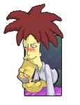  age_difference ass bart_simpson bed bent_over blush duct_tape hands_behind_back male_only rape schwingel sideshow_bob smirk the_simpsons yaoi 