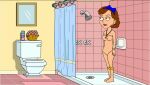 bathroom caillou_(series) doris_(caillou) goanimate shower vyond
