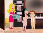  american_dad big_penis breasts brother_and_sister erect_nipples erect_penis francine_smith glasses hayley_smith incest nude shaved_pussy steve_smith thighs 