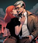  age_difference ai_edit ai_generated barbara_gordon batgirl batman_(series) dc_comics father_&amp;_daughter freckles incest james_gordon long_hair older_male older_man_and_younger_woman red_hair redhead younger_female 