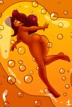1girl 1girl 2018 ass ass breasts bubble bubbles disney eyebrows female_only nude nude_female princess_ariel pussy pussy red_hair sexy sexy_ass shiny shiny_hair shiny_skin sideboob the_little_mermaid
