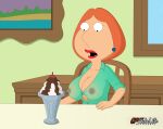  big_breasts blouse erect_nipples family_guy gp375 lois_griffin see-through 