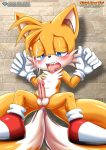 1boy anthro anthro_only bbmbbf cum cumshot ejaculation fox male male_only miles_&quot;tails&quot;_prower mobius_unleashed palcomix penis pietro&#039;s_secret_club sega sonic_(series) sonic_the_hedgehog_(series) tagme tails tongue_out