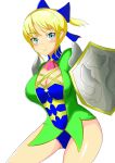 alluring blonde_hair cassandra_alexandra cleavage cleavage_cutout hot sexy shield shoulder_pads silf soul_calibur soul_calibur_ii soulcalibur vise voluptuous weapon 