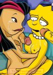  crossover juniper_lee lisa_simpson the_life_and_times_of_juniper_lee the_simpsons yellow_skin 
