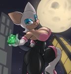  big_ass big_breasts clothed full_moon moon rouge_the_bat ruruduu sega sonic sonic_the_hedgehog_(series) thick_thighs tights 