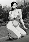 ai_generated huge_ass huge_breasts milf sundress