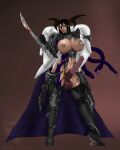 admiralpiet almost_naked almost_nude armor armored_boots armored_gloves artist_request big_breasts big_penis big_penis big_testicles black_hair black_sclera black_wings blue_hair boots cape character_request female_knight front_view futanari gloves heeled_boots high_heels horns horse_penis horsecock huge_breasts huge_cock huge_penis knight long_hair nipple_piercing nipples original_character pierced_belly_button piercing semi_nude shoulder_pads skull slaanesh_(cult) snakes sokara_(by_admiralpiet) sorceress sword tattoo tattooed_breast tattoos two_tone_hair warhammer_(franchise) warhammer_40k warhammer_fantasy warhammer_online:_age_of_reckoning weapon yellow_eyes