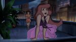  closed_eyes daphne_blake gif gif scooby-doo_stage_fright screencap smile standing velma_dinkley wind_lift 