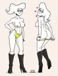 1girl breasts cartoon_network cloudy_jay dat_ass female female_focus female_only heel_boots kolossusdraw regular_show solo tagme white_body yellow_panties