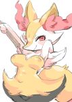  braixen breast breasts breasts_out looking_at_viewer oposa_4 uyu 
