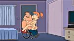  ass blackzacek breasts erect_nipples family_guy joe_swanson lois_griffin nude shaved_pussy thighs 