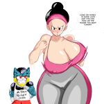 angry_face anime anime_milf big_breasts big_legs big_thighs black_eyes black_hair blush bouncing_breasts bouncing_butt cell_(dragon_ball) cell_junior chichi dragon_ball dragon_ball_super dragon_ball_z heart_eyes human milf milk_(dragonball_z) outfit running smile stacyilvm thick_thighs thighs training waist