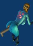 3d all_fours anal animated ass ass_cutout blonde_hair cg clothed_sex clothing clothing_cutout female from_behind gif huge_ass large_ass loop metroid nintendo samus_aran sex zero_suit