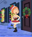  blackzacek boots breasts family_guy lois_griffin santa_costume thighs 
