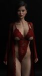  1girl 3d breasts female_only lingerie red_lingerie solo_female xlonewolf3dx 