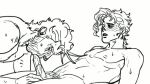 2boys cheating_husband fellatio gay gif jojo&#039;s_bizarre_adventure joseph_joestar male male/male male_only noriaki_kakyoin nude_male old_and_young older_man_and_younger_boy oral oral_sex stardust_crusaders yaoi