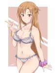  alluring asuna asuna_(sao) auburn_hair darkstar31 hot lingerie posing sexy sword_art_online voluptuous 