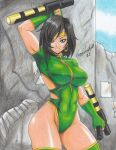 1girl 2021 alluring bare_thighs big_breasts black_hair black_orchid blue_eyes killer_instinct killer_instinct_2 killer_instinct_gold looking_at_viewer nintendo orchid pencil_(artwork) rareware ravern_clouk solo_female tagme thick thick_thighs thighs tight_clothing