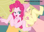  2_girls breasts equestria_girls fluttershy nude pinkie_pie ponetan tagme 