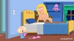 areola babysitter bed big_breasts bimbo blonde_hair bra bra_off bra_removed completely_nude completely_nude_female erect_nipples exposed_breasts family_guy gp375 huge_breasts jillian_wilcox long_hair nipples panties panties_off panties_removed stewie_griffin