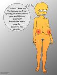 edit huge_breasts large_areolae lisa_simpson lisalover natural_breasts pbrown pussy_hair sagging_breasts the_simpsons thought_bubble 