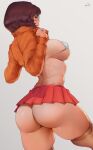  1girl absurd_res araneesama ass big_ass big_breasts bikini breasts brown_hair dat_ass female_focus female_only glasses hanna-barbera high_res light-skinned_female patreon patreon_paid patreon_reward scooby-doo short_hair skirt solo_female solo_focus tagme teen thick_thighs velma_dinkley 