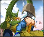  2boys absorption anal anal_sex android_17 big_penis big_penis cell_(dragon_ball) cell_tail dragon_ball dragon_ball_z femboy gay_sex huge_cock kelv male male/male male_only questionable_consent tail_absorption tail_vore vore yaoi 