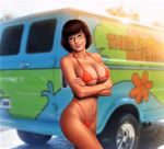  ass big_breasts bikini folded_arms glasses scooby-doo thighs velma_dinkley 