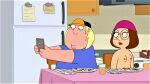  breasts chris_griffin erect_nipples family_guy glasses hat meg_griffin 