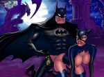 1boy 1boy1girl 1girl abs arms batman batman:_the_animated_series batman_(series) bent_over big_breasts breasts canon_couple cape cartoonreality catwoman dc_comics dcau doggy_position erect_nipples female from_behind from_behind_position hard_nipples legs lipstick looking_back male male/female mask moon muscle muscles muscular muscular_male night nipples outdoor outside sex smile star stars teeth torn_clothes torn_clothing