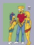  bart_simpson brother_and_sister incest lisa_simpson sherri_mackleberry the_fear the_simpsons threesome yellow_skin 