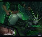  ai big_breasts candra doggy_position doggy_position doggy_position doggy_style_position green_eyes looking_at_viewer looking_down mechanical mechanophilia metal_breasts nude nude_female robot robot_girl robot_humanoid robot_joints sci-fi sex_from_behind shodan system_shock tubes wire wire_hair wires 