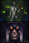 ai big_breasts green_eyes justsomenoob looking_at_viewer looking_down mechanical mechanophilia metal_breasts nude nude_female nyuunzi robot robot_girl robot_humanoid robot_joints sci-fi shodan system_shock tubes wire wire_hair wires