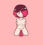  bete_noire betty_noire breasts brown_hair dildo glitchtale nude red_dildo red_eyes red_hair 