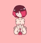  bete_noire betty_noire brown_hair dildo glitchtale legs nude red_dildo red_eyes red_hair 