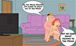  breasts chris_griffin erect_nipples erection family_guy incest lois_griffin mother_&amp;_son nude shaved_pussy thighs vaginal 