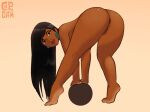 1girl ass capy_diem chel female_only full_body nude the_road_to_el_dorado
