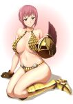 1girl 1girl 1girl alluring anagumasan big_breasts braid cape curvy female_only gladiator helmet one_piece pink_hair rebecca_(one_piece) skimpy skimpy_armor smile thick_thighs 