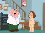  breasts erect_nipples family_guy glasses meg_griffin nude peter_griffin pubic_hair pussy shocked_expression thighs 