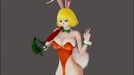  1girl 3d animal_costume animal_ears animated blonde_hair breasts carrot_(one_piece) large_breasts nipples one_piece open_mouth rabbit_costume rabbit_ears rabbit_girl screencap short_hair sound tagme video wanereart3d 