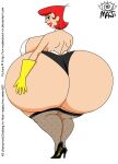  dexter&#039;s_laboratory dexter&#039;s_mom gigantic_ass gigantic_breasts hourglass_figure orange_hair 