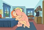  blackzacek breasts chris_griffin erect_nipples erect_penis family_guy huge_penis incest kissing lois_griffin nude thighs 