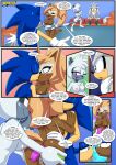 2_boys 2_girls 2boys bbmbbf comic furry idw_publishing mobius_unleashed palcomix sega silver_the_hedgehog sonic_the_hedgehog tangle_the_lemur whisper_the_wolf whispered_moans_(comic) 