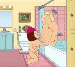  ball_caress bathroom bathtub brother_and_sister chris_griffin family_guy funny gif guido_l incest kissing_penis lois_griffin meg_griffin mouth_open opening_door voyeur 