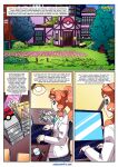  1girl 1girl bbmbbf comic nintendo palcomix pokemon pokepornlive sonia sonia&#039;s_first_research_(comic) sonia_(pokemon) 