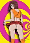  ass crop_top glasses scooby-doo thighs thong velma_dinkley 