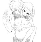  
my_hero_academia bakugou_katsuki biting_neck blush boku_no_hero_academia breasts couple kacchako lifting_shirt romantic uraraka_ochako 